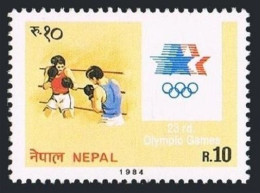 Nepal 422, MNH. Michel 441. Olympics Los Angeles-1984. Boxing. - Nepal