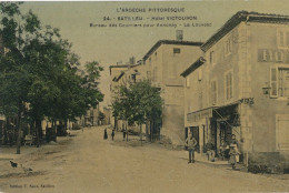 07 // SATILLIEU / écrit SATILLEU   Hotel Victouron   Bureau Des Courriers Pour Annonay  - La Louvesc   Edit Seux - Andere & Zonder Classificatie