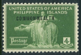 Philippines 434,hinged.Michel 411.Woman & Carabao Overprinted COMMONWEALTH, 1940 - Filipinas