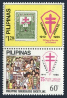 Philippines 1756-1757a, MNH. Mi 1690-1691. National Tuberculosis Society, 1985. - Filipinas