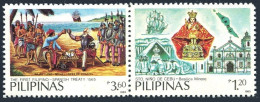 Philippines 1751-1752, MNH. Mi 1684-1685. Spain-Philippines Peace Treaty, 1985. - Filipinas