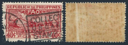 Philippines C67,used.Michel 486. Conference Of FAO,Bagio,1948.Threshing. - Filipinas