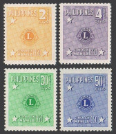 Philippines 545-546,C71-C72,MLH/MNH.Mi 512-515. Convention Of The Lion Club,1950 - Filipinas