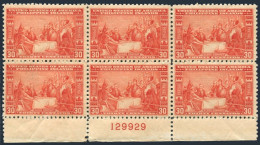 Philippines 392 Block Of 6,MNH.Michel 367. Blood Compact,1585.1934. - Filipinas