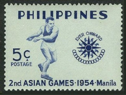 Philippines 610, Hinged. Michel 581. Asian Games 1954. Discus Thrower. - Filipinas