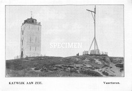 Prent - Vuurtoren - Katwijk Aan Zee - 8.5x12.5 Cm - Katwijk (aan Zee)
