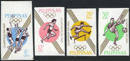 Philippines 915a-918a Imper,MNH.Michel 762B-765B. Olympics Tokyo-1964. - Filippijnen