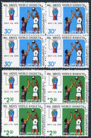 Philippines 1361-1362 Blocks/4,MNH.Mi 1239-40.World Basketball Championship,1978 - Philippines