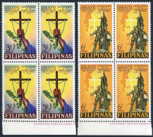 Philippines 934-935 Blocks/4,MNH.Christianization Of The Philippines,400,1965. - Filippijnen