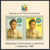 Philippines 1600a Sheet,MNH.Michel Bl.19. President Marcos,65th Birthday,1982. - Filippijnen