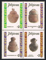Philippines 2363 Ad, 2364, 2364a, MNH. Archaeo0logical Finds, 1985. Jars. - Philippines
