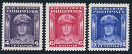 Philippines 519-521, Lightly Hinged. Mi 480-482. General Douglas MacArthur, 1948 - Philippines