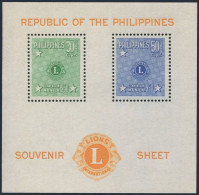 Philippines C72a, Lightly Hinged. Michel Bl.4. Lion International, 1950. - Filippijnen