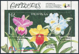 Philippines 2436, MNH. Orchids. Pokai Tangerine. Taipei-1996, ASEAPEX-1996. - Filippijnen