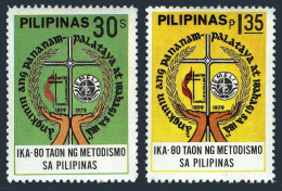 Philippines 1435-1436, MNH. Michel 1319-1320. Methodism In Philippines. 1979. - Filippine