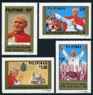 Philippines 1507-1510,1511,MNH.Mi 1398-1402. Visit Of Pope John Paul II,1981. - Philippines