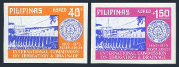 Philippines 1260a-1261a Imperf,MNH.Mi 1139-40B.Commission On Irrigation.Dam,1975 - Filippine