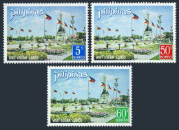 Philippines 1123-1125, MNH. Visit ASEAN Countries. Independence Monument, 1972. - Philippinen
