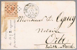 Nederland, 1873, For Orbe - Briefe U. Dokumente