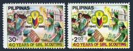 Philippines 1465-1466,MNH.Michel 1357-1358. Philippine Girl Scouts,40th Ann.1980 - Philippines