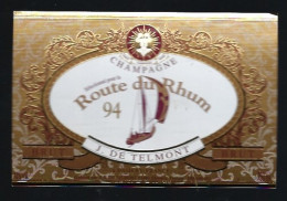 Etiquette Champagne  Brut Route Du Rhum 1994  J De Telmont Damery Marne 51 Thème Sport - Champagner