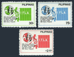 Philippines 1473-1475,MNH.Michel 1363-1365. Federation Of Library Associations. - Philippinen