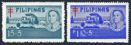 Philippines B50-B51,MNH.Mi Zw 39-40. T.B.Cross. Dr. Valdes. Veterans Hospital. - Filippijnen