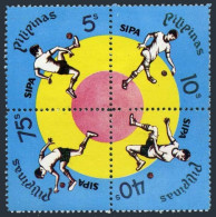 Philippines 1343-1346a Block, MNH. Michel 1214-1217. Sipa Ball-game, 1978. - Philippinen