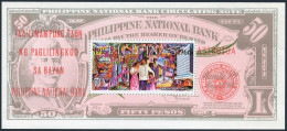 Philippines C93 Sheet,MNH. Michel 810 Bl.8. Philippine National Bank-50, 1966. - Filippine