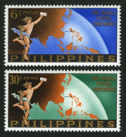 Philippines 831, C87, MNH. Michel 671-672. Manila Postal Conference, 1961. - Filipinas