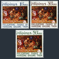 Philippines 1175-1177,MNH.Michel 1049-1051. Christmas 1972.Lantern Makers. - Filipinas