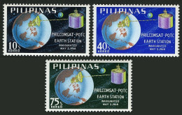 Philippines 990-992, MNH. Michel 850-852. Philcomsat Station, 1968. - Filippine