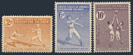 Philippines 380-382,MNH.Michel 355-357. Tennis,Basketball,Baseball.Games 1934. - Philippines