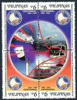 Philippines 2600 Ad Block, 2601,M NH. Transportation, Communications 1999. - Filipinas
