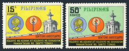 Philippines 1293-1294,MNH.Michel 1164-1165. Santo Thomas University,50.1976. - Philippinen
