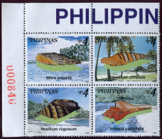 Philippines 2568-2569 Ad Blocks, MNH. Shells 1998. - Filippine