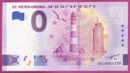 0-Euro XEJD 2022-2 ST. PETER-ORDING - LEUCHTTURM WESTERHEVERSAND + ST. PETER-BÖHL - Private Proofs / Unofficial