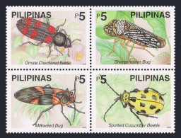 Philippines 2677ad-2678ad,2677e-2678e,MNH. Beetles,2000.Green Jule,Ladybirds, - Filippijnen