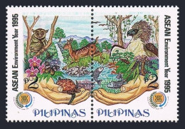 Philippines 2365-2366,MNH.ASEAN Year 1995.Turtle,Butterfly,Fish,Bird,Beetle. - Filippijnen