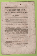 1834 BULLETIN DES LOIS DISSOLUTION CHAMBRE DEPUTES  COLLEGES ELECTORAUX - ECOLE FORESTIERE - LAZARET TROMPELOUP PAUILLAC - Decretos & Leyes