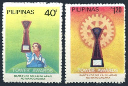 Philippines 1588-1589, Hinged. Michel 1473-1474. 7th Towers Awards, 1982. - Philippinen