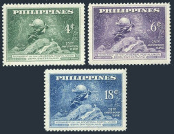 Philippines 531-533, Hinged. Michel 496-498. UPU-75, 1949. Monument In Bern. - Filipinas