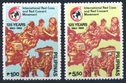 Philippines 1963-1964, MNH. Michel 1895-1896. Red Cross & Red Crescent, 1988. - Filipinas