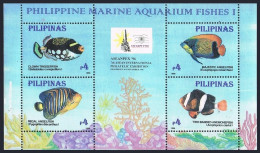 Philippines 2403 Sheet, MNH. ASEANPEX-1996. Marine Aquarium Fish. - Filippine