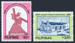 Philippines 1812-1813, MNH. Quiapo District-400, 1986. Lord Jesus Statue, Church - Philippinen