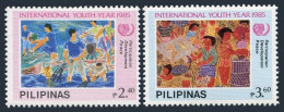 Philippines 1765-1766, MNH. Youth Year IYY-1985. Prize-winning Drawings. - Filippine
