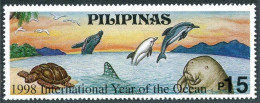 Philippines 2554, MNH. Year Of The Ocean-1998. Seals, Turtle. - Philippines