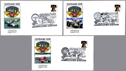 CENTENARIO 500 MILLAS INDIANAPOLIS - Centennial Year. Set 3 Sobres. Indianapolis IN 2011 - Cars