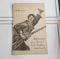 CPA Souscrivez Aux Bons De La Défense Nationale, Soldat Poilu, On Les Aura ! - Guerre 1914-18