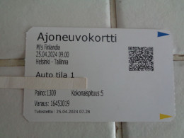 Finland Shipping Co Travelling Card - Altri & Non Classificati